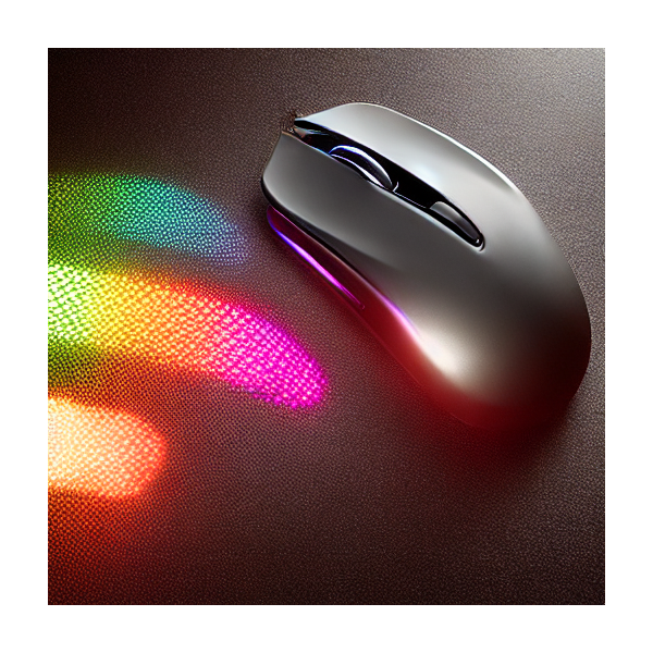 wireless ergonomic mouse with RGB lighting